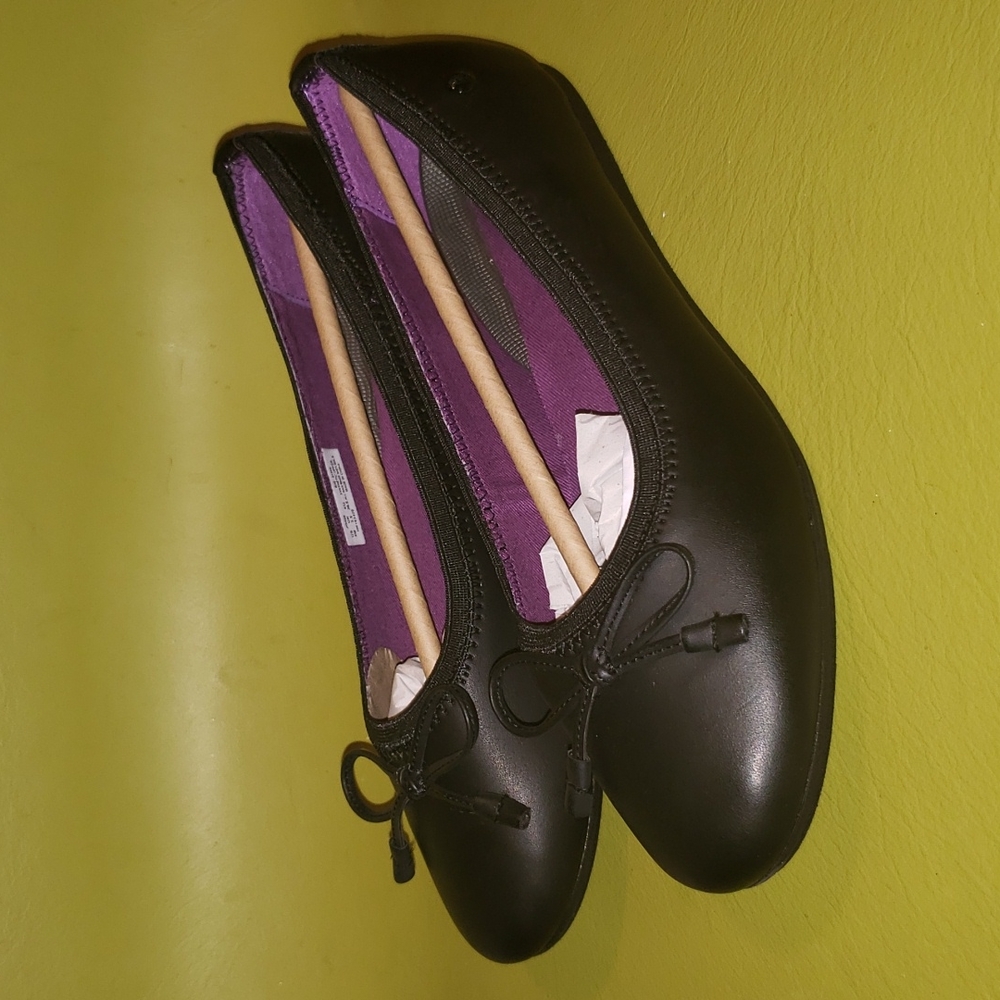 HUSH PUPPIES JOSIE BLACK FLATS